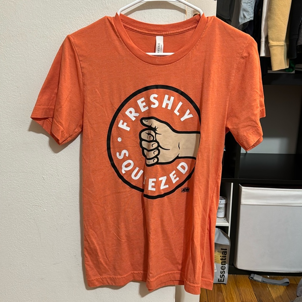 AEW Wrestling Orange Cassidy Freshly Squeezed Hand Bella Canvas T Shirt